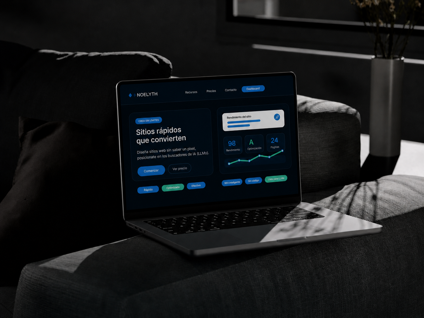Visual de desarrollo web y plataformas por Noelyth Softworks